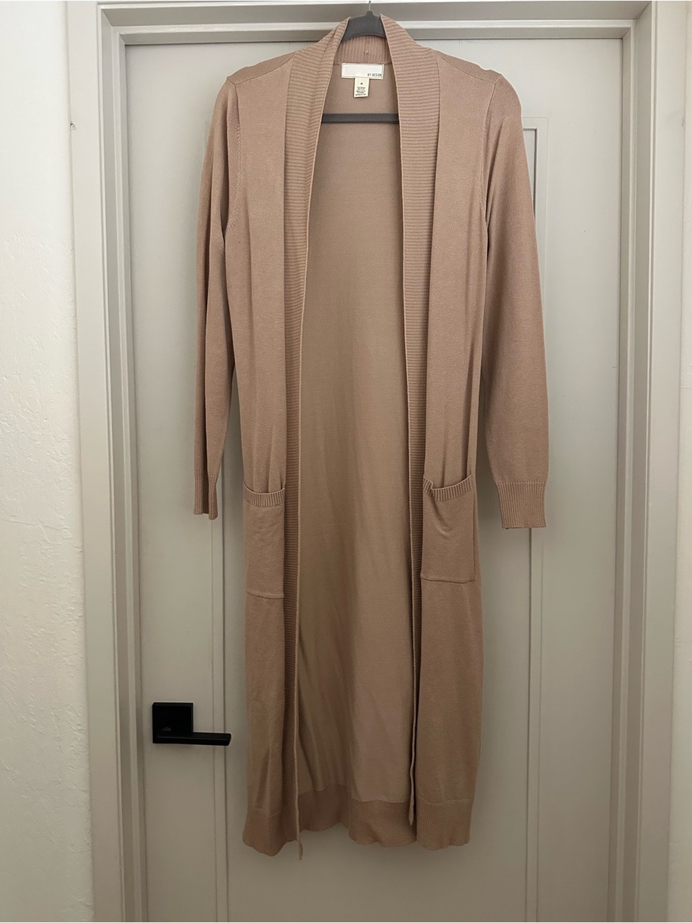 NWOT- Long Open Front Camel Duster Cardigan